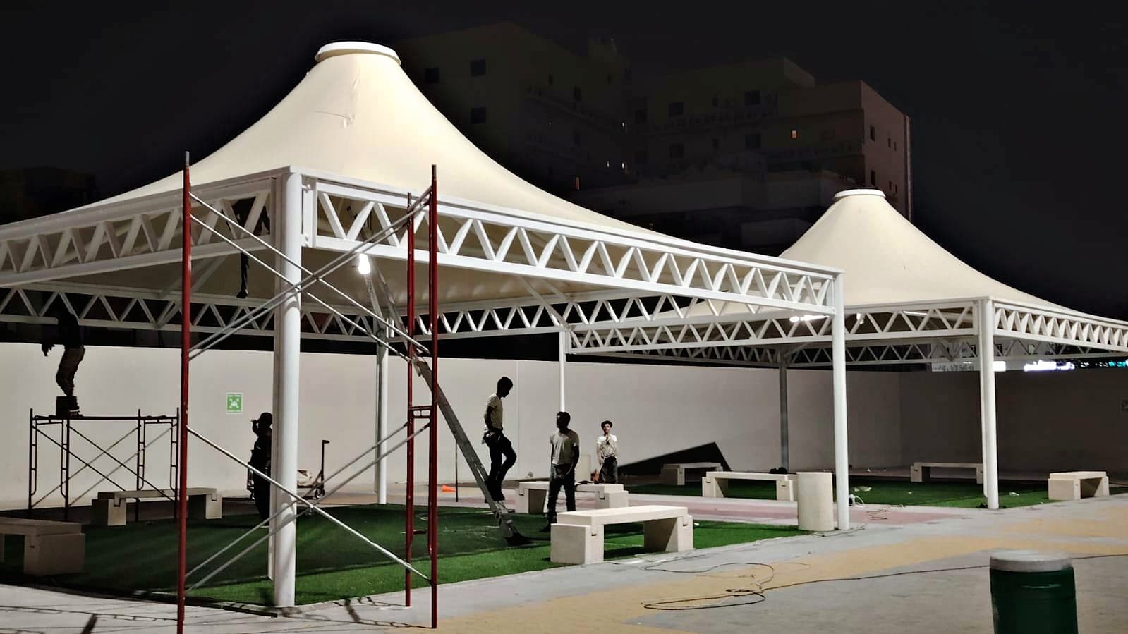 تركيب مظلات هرميه الرياض 1 في الرياض — مظلات هرمية