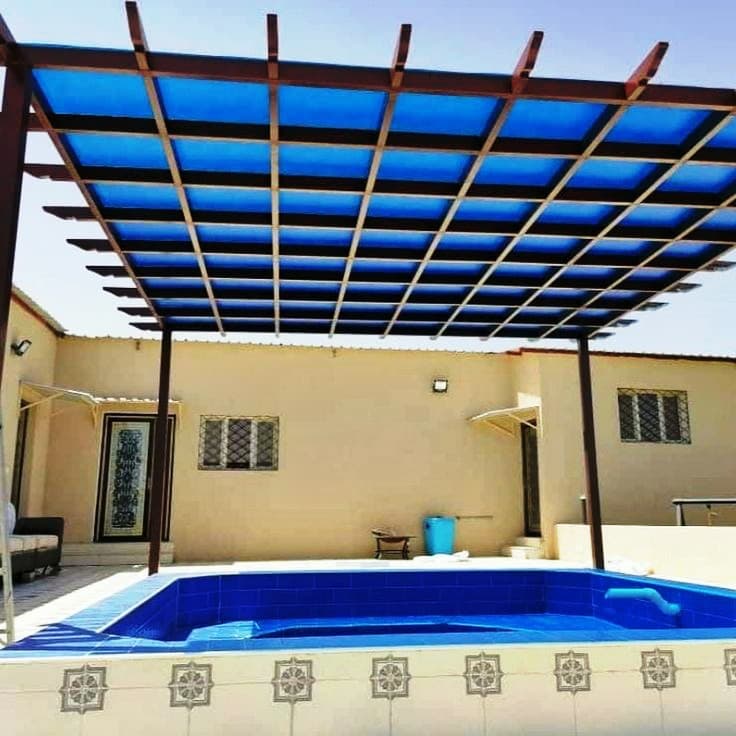 تركيب مظلات مسابح لكسان في الرياض — مظلات مسابح